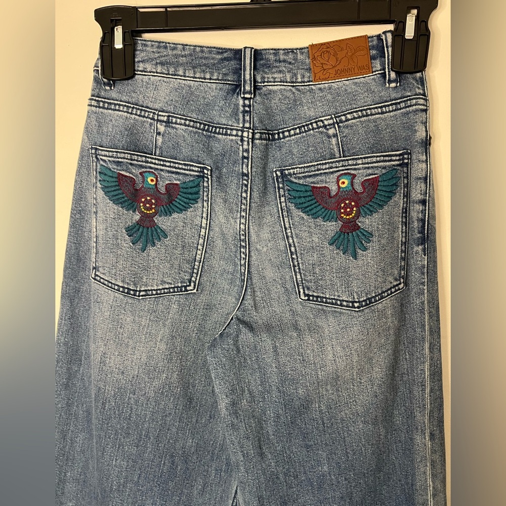 JOHNNY WAS THE WIDE LEG - SISA Embroidered Jeans in Size 25 NWT - Picture 6 of 11